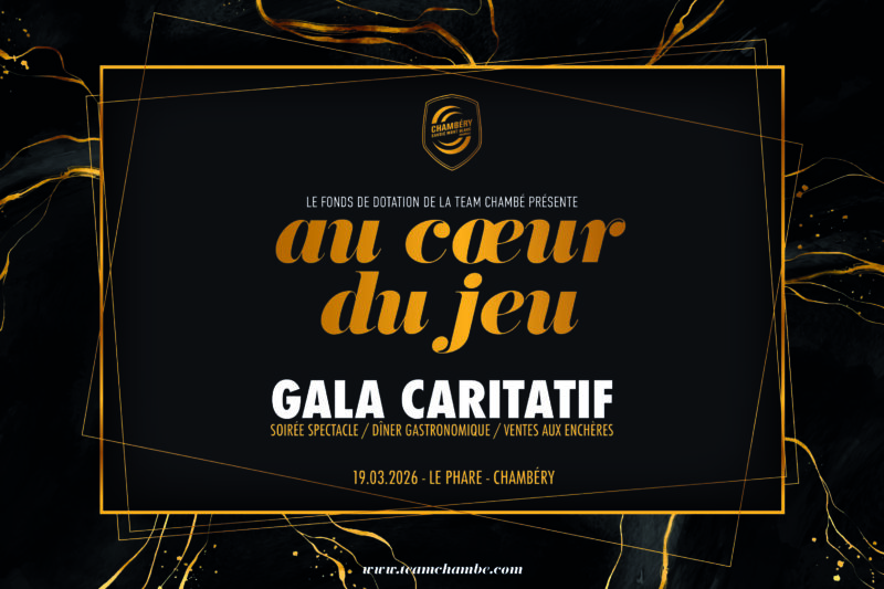 Au Coeur du Jeu, le Gala Caritatif de la Team Chambé est de retour le 18 mars 2026 !